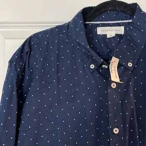 New mens Aeropostale button down